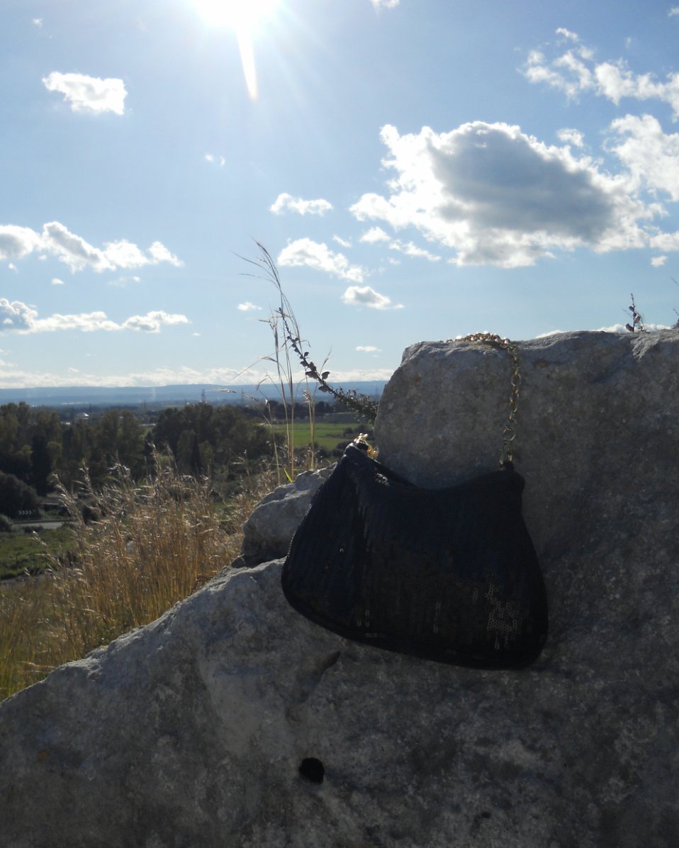 Cherish — sequin bag still life